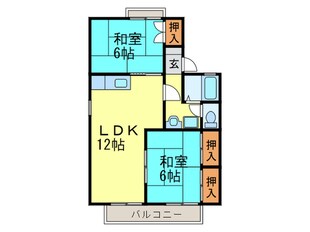 セジュ－ルプロプル１の物件間取画像